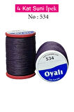 Oyalı 4 Kat Suni İpek İplik İğne Oyası Boncuk İpi Tığ Oyası No:534