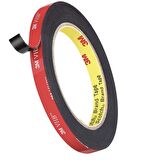 3m 5925 Vhb Ekstra Güçlü Çift Taraflı Montaj Bandı Siyah Renk 3 Metre