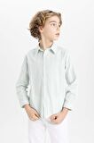 DeFacto Erkek Çocuk Polo Yaka Oxford Uzun Kollu Gömlek B7127A824SMGN1169