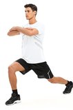 Erkek Spor Tişört Antreman Gym Polyester Erkek Sporcu T-shirt ŞERİTLİ-TİŞÖRT