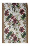Ebruli Cotton Vual Çiçek Desenli Şal 75x190 cm