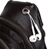 Lederax Suni Deri Çift Taraf Askılı Göğüs Çantası LD110