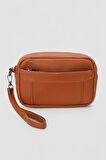 Lederax Suni Deri Erkek Clutch, Kozmetik, Seyahat ve El Çantası LD508