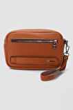 Lederax Suni Deri Erkek Clutch, Kozmetik, Seyahat ve El Çantası LD508