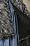 Çift Taraflı Ekose Kışlık Omuz Şalı