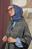 Çift Taraflı Ekose Kışlık Omuz Şalı