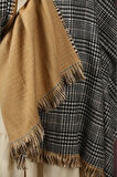 Çift Taraflı Ekose Kışlık Omuz Şalı