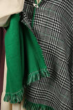 Çift Taraflı Ekose Kışlık Omuz Şalı