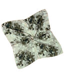 Valino Çiçek Desenli Şifon Eşarp – 90x90 cm