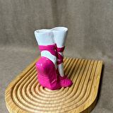 Uretti - Ayşe 7362 El Yapımı Balerin Ayakkabısı Dekoratif Biblo / Vazo - 15 x 9 Cm