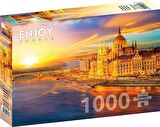 Enjoy Gün Batımında Macaristan Parlamentosu 14+ Yaş Küçük Boy Puzzle 1000 Parça