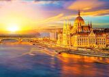 Enjoy Gün Batımında Macaristan Parlamentosu 14+ Yaş Küçük Boy Puzzle 1000 Parça