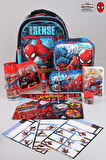 LİSANSLI SPIDERMAN OKUL,BESLENME VE KALEM ÇANTASI,MATARA,BESLENME KABI İLE FULL KIRTASİYE SETİ