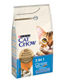 Cat Chow 3in1 Doğal Prebiyotikli Hindi Etli Yetişkin Kedi Maması 1,5kg