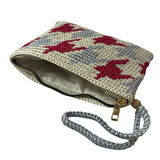 Uretti - Şennur 3131 El Örgüsü Makrome İp Wayuu Portföy Çanta - 20 x 15 cm