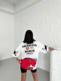 Redbull Baskılı Oversize Unisex T-Shirt