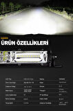 420Watt Çift Renk Sarı Beyaz 114 cm 2 Sıra Offroad LED Bar ATV