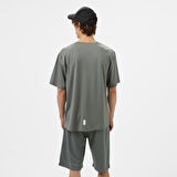 United4 Sport Erkek Gri/Beyaz Antrenman T-Shirt