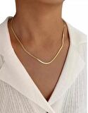 İTALYAN EZME KOLYE VİNTAGE ZİNCİR KADIN GOLD ÇELİK ÜZERİ ALTIN KAPLAMA GARANTİ BELGELİ