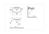 VitrA Memoria Oval Çanak Lavabo, 75 cm, Mat Siyah