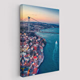 Boğaziçi Kuş Bakışı Dekoratif Kanvas Tablo-5971