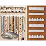 Takı Dolap içi Organizer Düzenleyici Takı Askısı Kolye Askılığı Seti Küpe Kolye Aksesuar Düzenleme Bling Eez