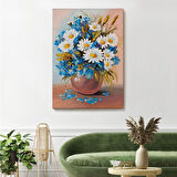 Vazodaki Mavi Betaz Çiçekler Tablo-5975