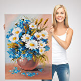 Vazodaki Mavi Betaz Çiçekler Tablo-5975