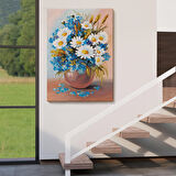 Vazodaki Mavi Betaz Çiçekler Tablo-5975