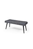 Mutfak Bank Bench Oturma Markiz 110cm Gri/antrasit Kumaş