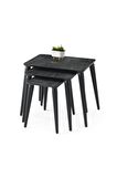 Arya High Gloss Dikdörtgen 3lü Zigon Sehpa