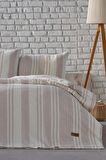 Doqu Home İpliği Boyalı Nevresim Takımı Çift Kişilik Novela