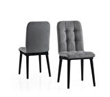 Modern Ahşap Mutfak Sandalyesi Duru 2 Li Set