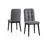 Modern Ahşap Mutfak Sandalyesi Duru 2 li Set