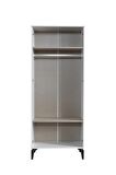 Çizgi 2 Kapılı Gardırop Elbise Dolabı 80x47x200cm