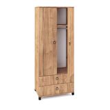 Genç Odası 2 Kapılı 2 Çekmeceli Gardrop Elbise Dolabı 79x46x189cm