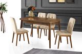 Kelebek Açılır Mdf Mutfak Masa Sandalye Takımı 75x130cm