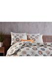 Doqu Home Polycotton Comforter Set Tek Kişilik Cosmos Gri