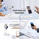 Baseus Yükseklik Ayarlık Magsafe İle Uyumlu Ultra Sağlam Telefon Tutucu Stand, Oynar Başlıklı Telefon Tablet Standı