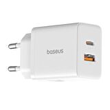 Baseus 20W 1x USB ve 1x Type C Universal Şarj Aleti, Aşırı Güç ve Voltaj Korumalı Şarj Adaptörü