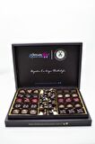 Dark Brown Hediyelik Çikolata 30 Spesiyel ve Karışık Drajeler El Yapımı Gerçek Çikolata