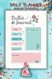 Daily Planner  | Günlük Hatırlatıcı Planlayıcı, Haftalık Ajanda, Aylık Defter | A5 50Syf 15*21cm