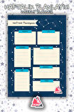 Haftalık Planlayıcı Hatırlatıcı | Weekly Planner Note, Günlük Ajanda,Aylık Defter | A5 50Syf 15*21cm