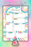 Weekly Planner Note | Haftalık Hatırlatıcı Planlayıcı, Bullet Journal Defter | A5 50Syf 15*21cm