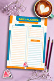 Daily Planner Note | Günlük Hatırlatıcı Planlayıcı, Haftalık Ajanda, Aylık Defter | A5 50Syf 15*21cm