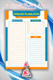 Günlük Planlayıcı Notlar | Daily Planner Note, Haftalık Ajanda, Aylık Defter | A5 50Syf 15*21cm