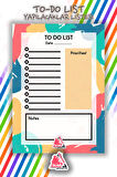 Daily To Do List Planner | Daily Goals, Haftalık Ajanda, Aylık Defter | A5 50Syf 15*21cm