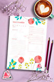Daily Planner Note | Günlük Hatırlatıcı Planlayıcı, Haftalık Ajanda, Aylık Defter | A5 50Syf 15*21cm