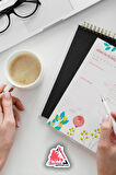 Günlük Planlayıcı Hatırlatıcı | Daily Planner Note, Haftalık Ajanda, Aylık Defter | A5 50Syf 15*21cm