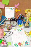 Aylık Hatırlatıcı Planlayıcı | Monthly Planner Note , Günlük, Haftalık Ajanda, Aylık Defter | A5 50Syf 15*21cm